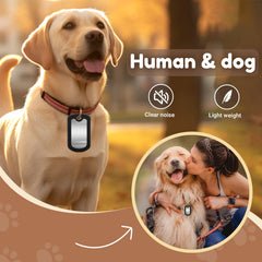 Installation sans outil silenceur plaque identite chien Peacetream.