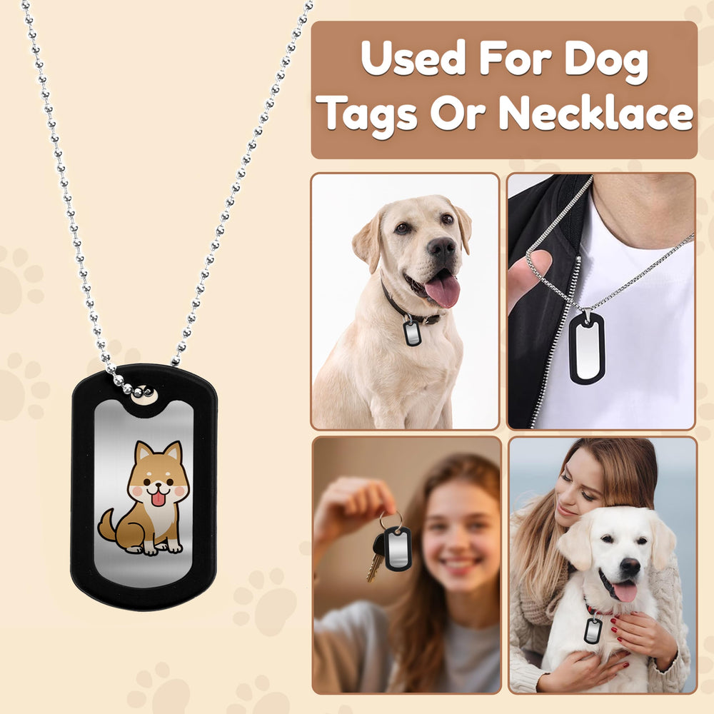Protection anti-rayures plaque identite chien Peacetream.