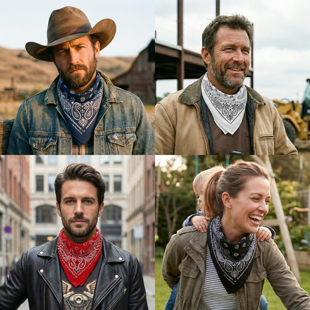 The Peacock Crew Iconics coton premium bandana douceur et durabilité au quotidien.