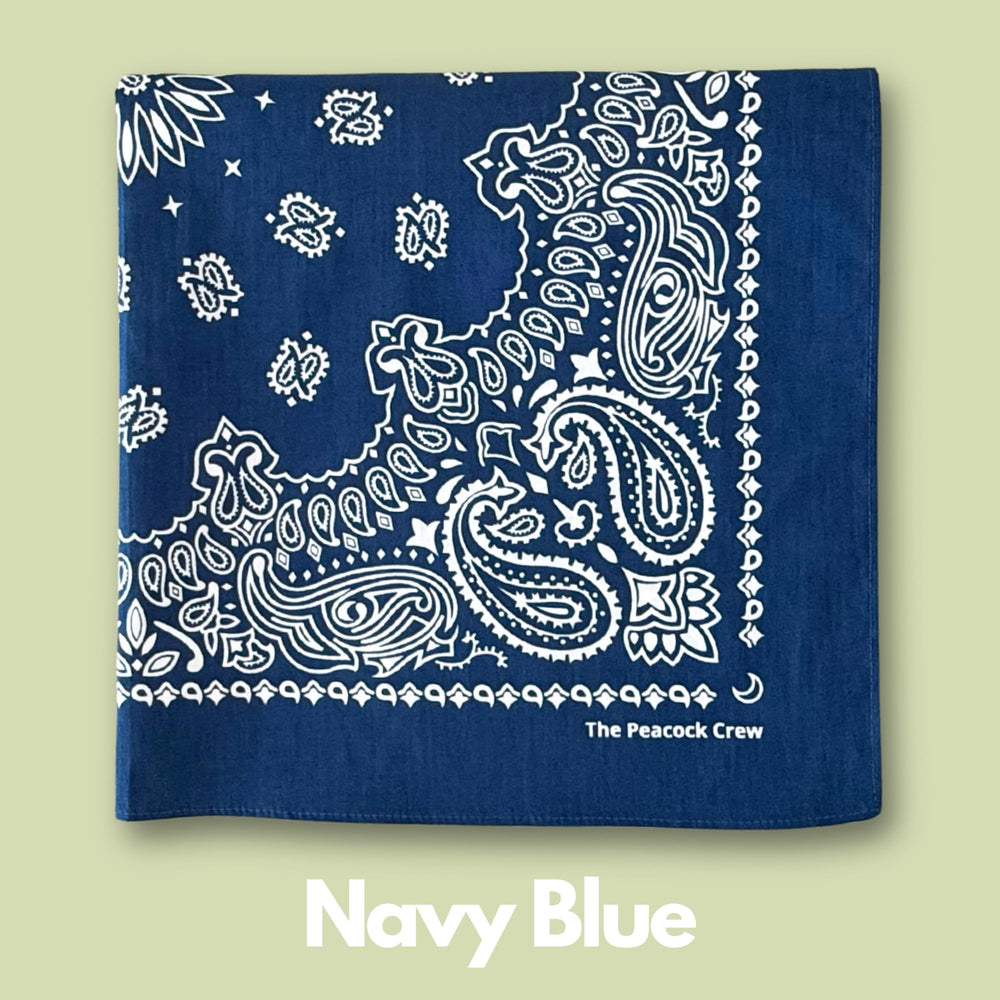 The Peacock Crew Iconics cheveux ou foulard accessoire polyvalent.
