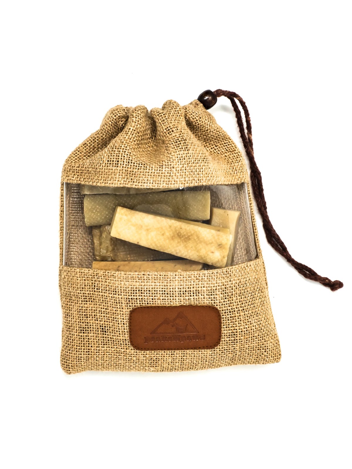 Friandise PeaksNpaws fromage yak sans odeur pour chiens et sorties propres.