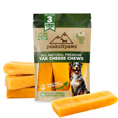 PeaksNpaws emballage du fromage de Yak Himalayen, prêt à partager.