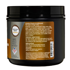 PeakTails Senior Multivitamin pour chien — comprimés faciles à mâcher favorisant la routine.
