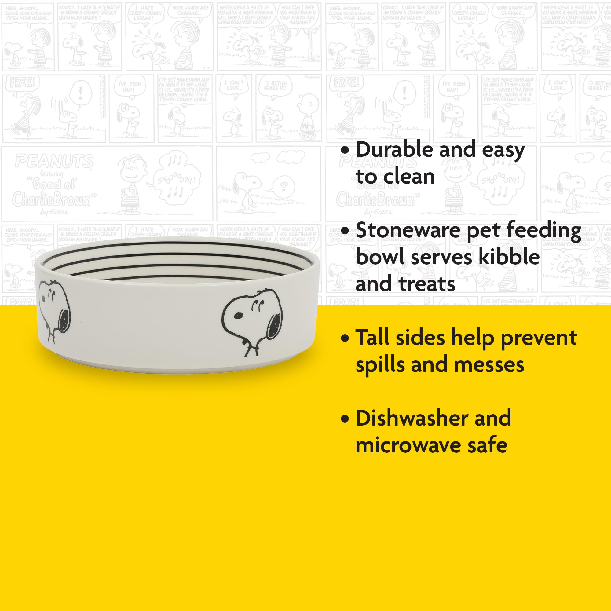 Bol Peanuts Snoopy bol-chien-durable, conçu pour durer et résister au quotidien.