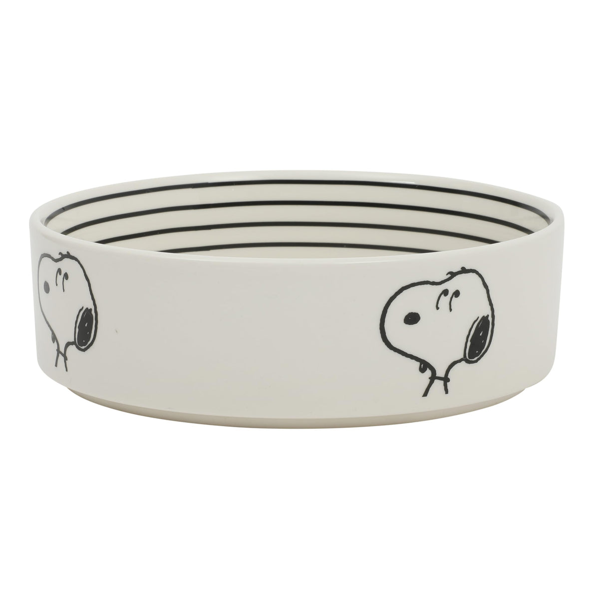 Bol Peanuts Snoopy en grès, os-design, idéal pour eau et croquettes quotidiennes.
