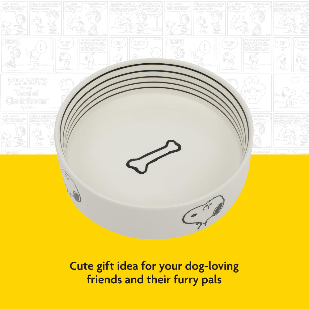 Bol Peanuts Snoopy grès lavable au lave-vaisselle pour un entretien facile.