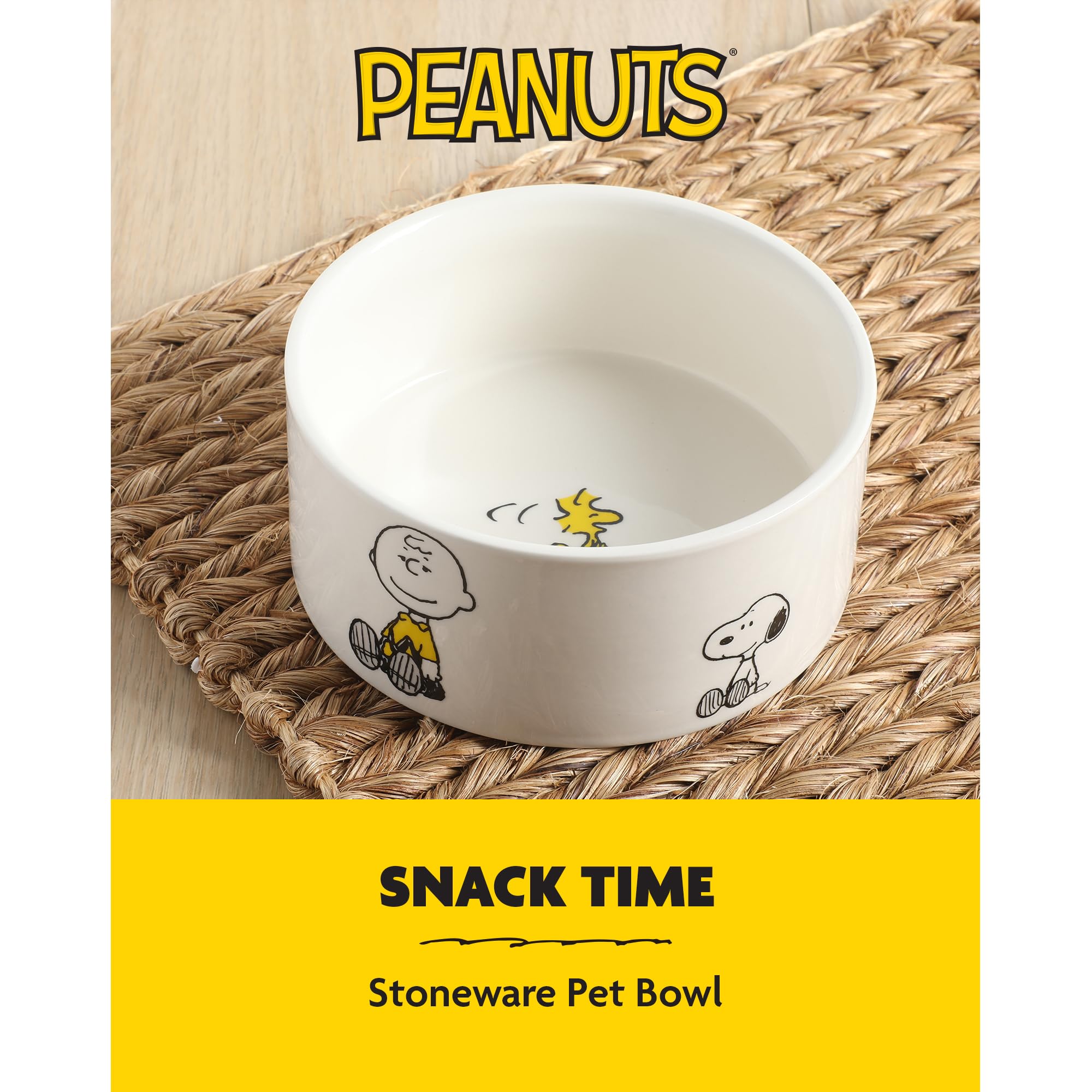 Peanuts Woodstock, gamelle pierre avec design joyeux pour nourrir votre chien