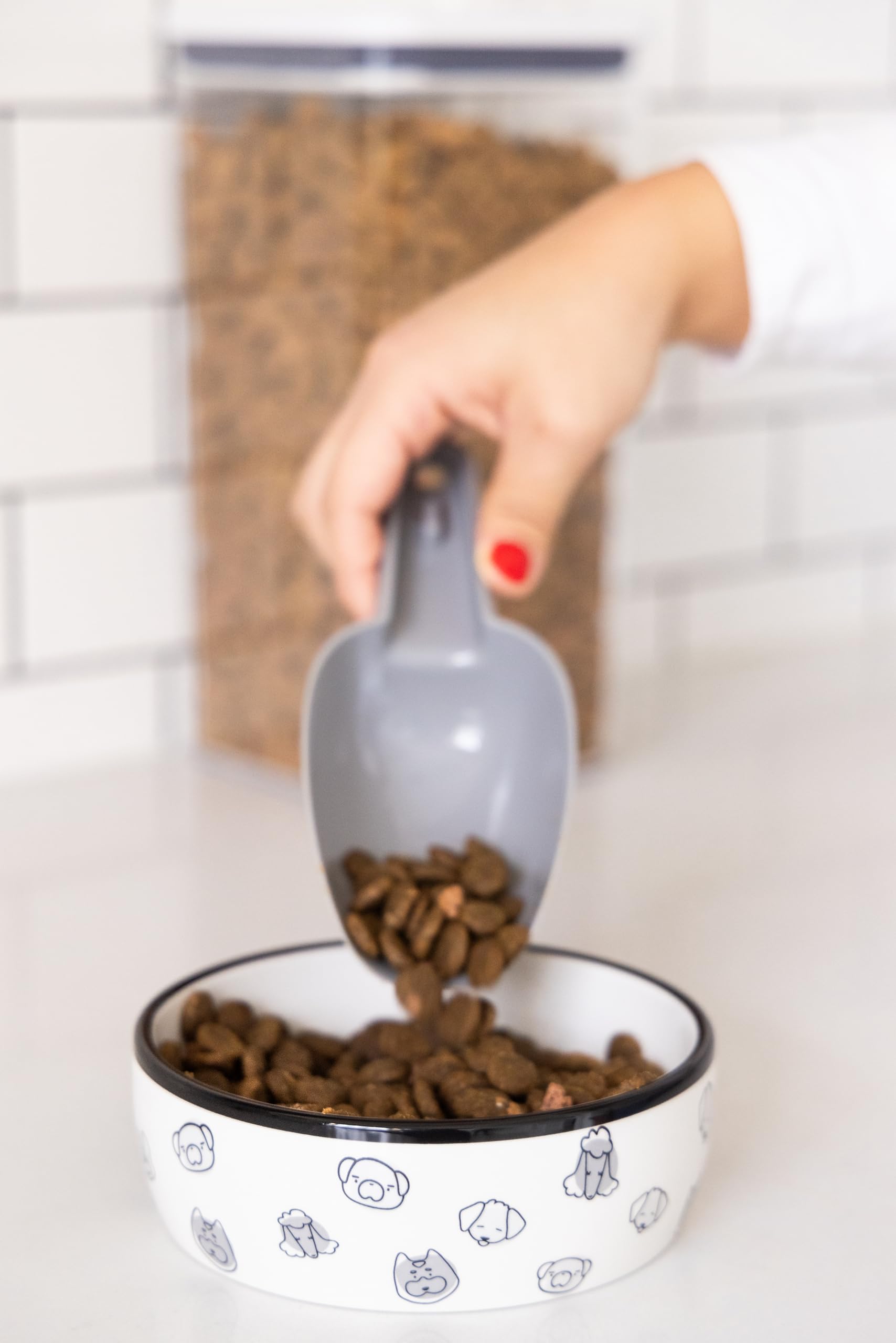 Pearhead assiette chien poterie céramique résistante – durable contre chocs