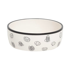 Pearhead assiette chien visages ceramique – design neutre, s’intègre au décor