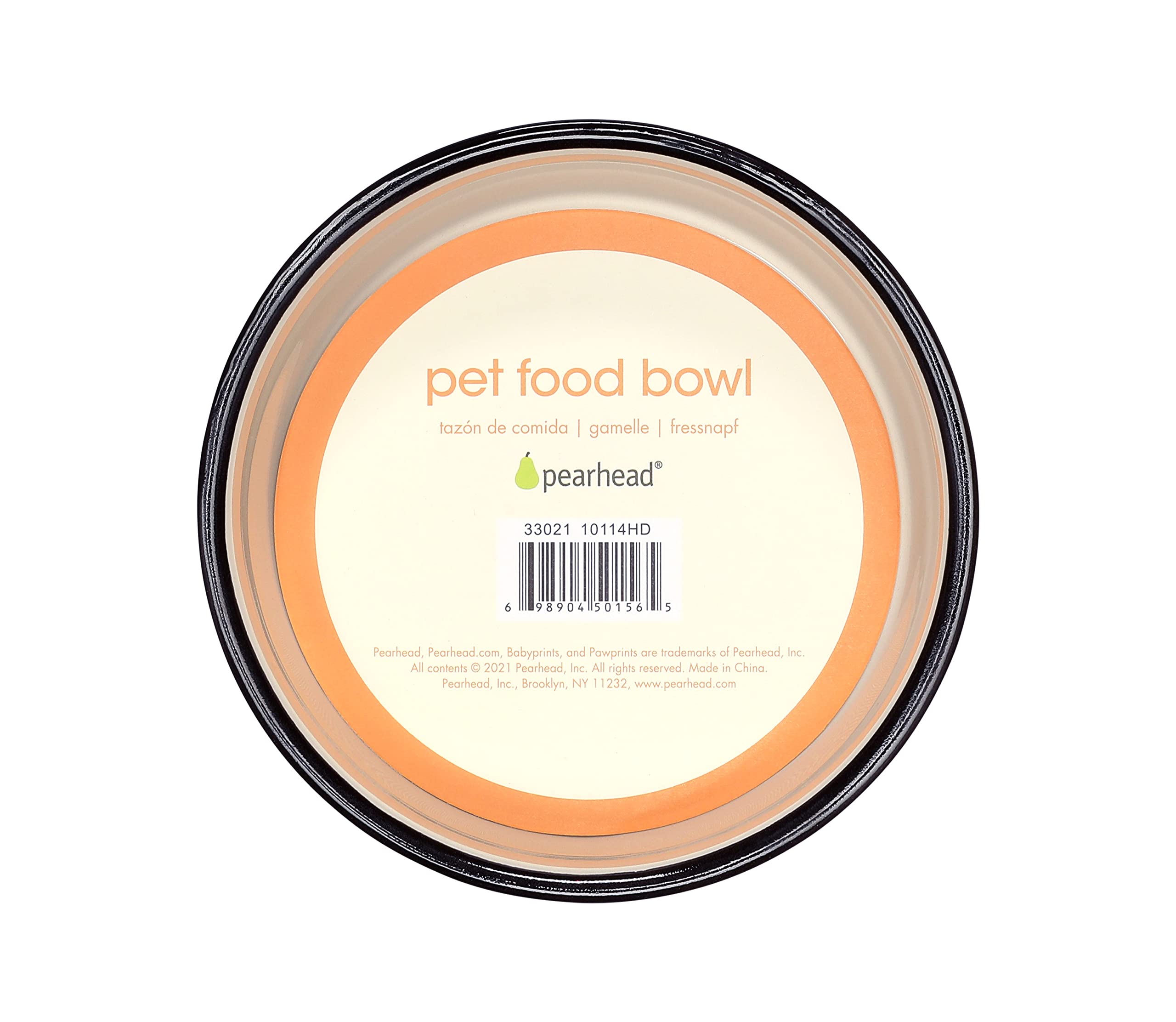 Pearhead bol chat céramique, cadeau idéal pour nouveaux propriétaires de chat.