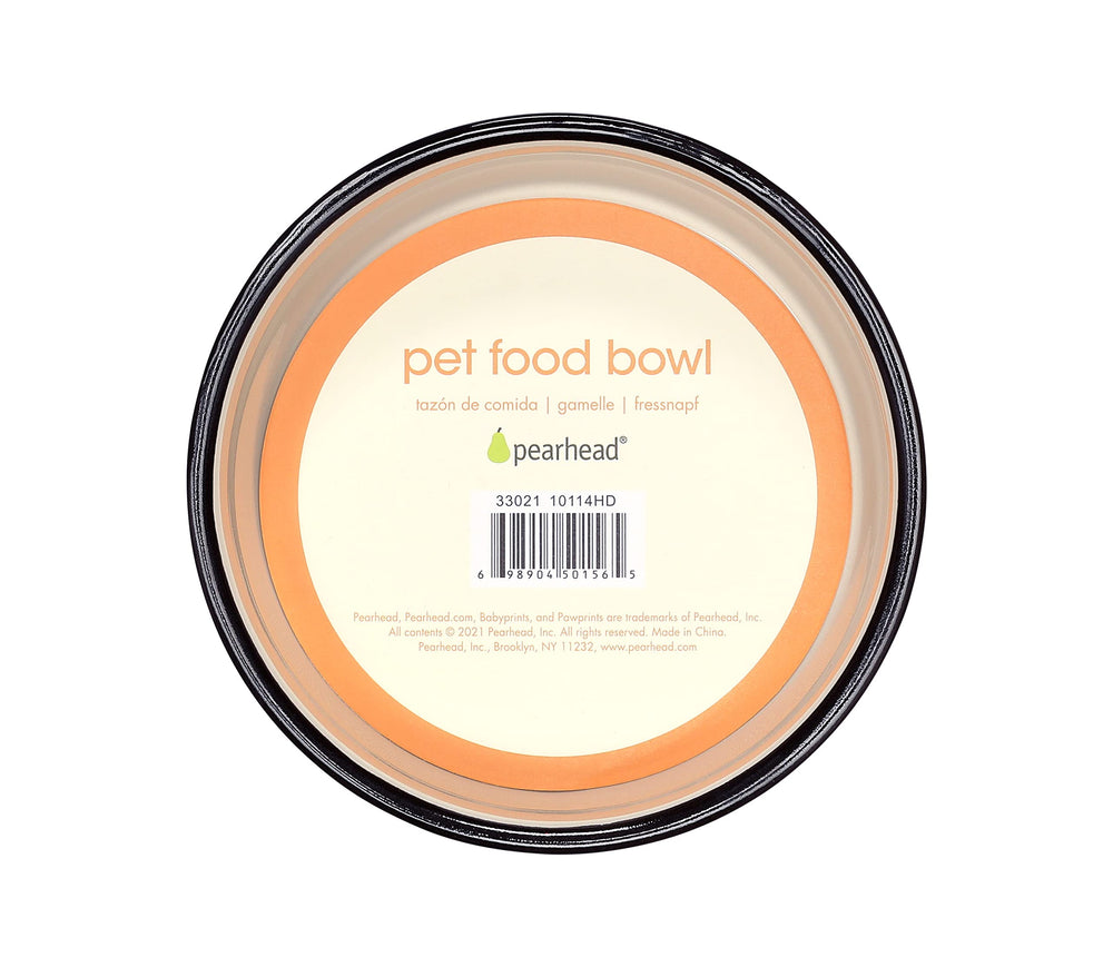 Pearhead bol chat céramique, cadeau idéal pour nouveaux propriétaires de chat.