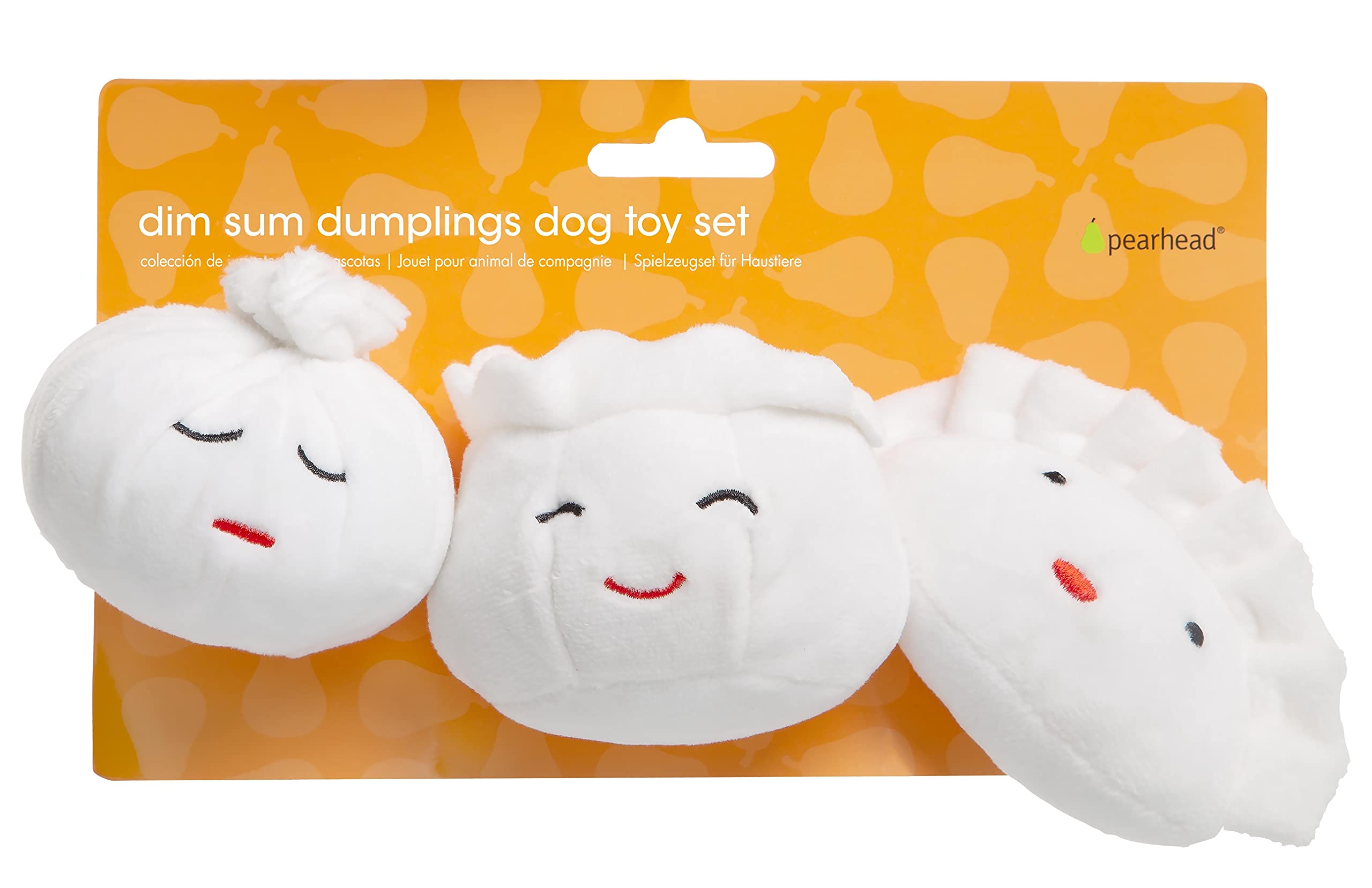 Présentoir élégant Dim Sum Pearhead, cadeau idéal pour poilu et amoureux des chiens.