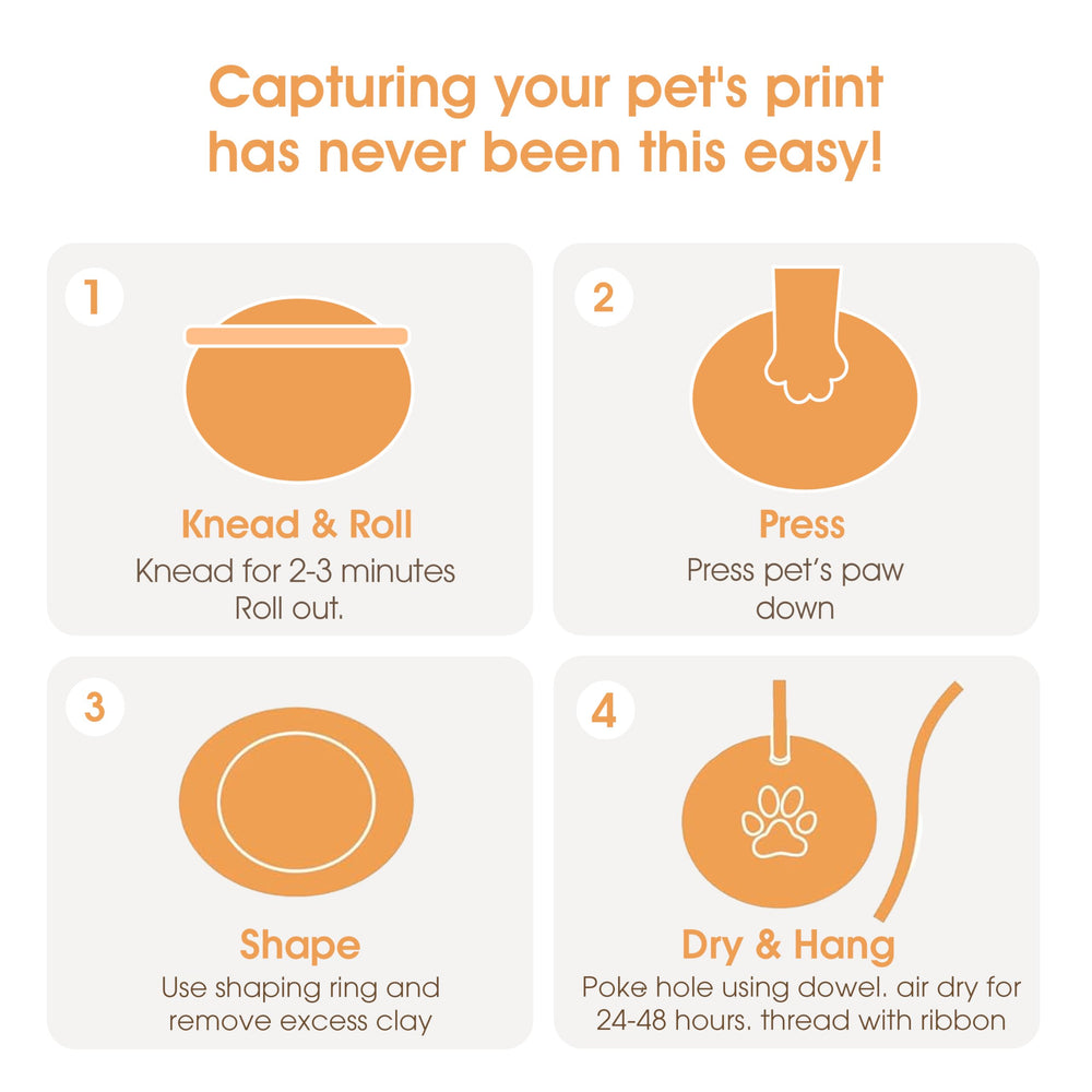 Pearhead kit diy empreinte patte: tout le nécessaire en un seul paquet.