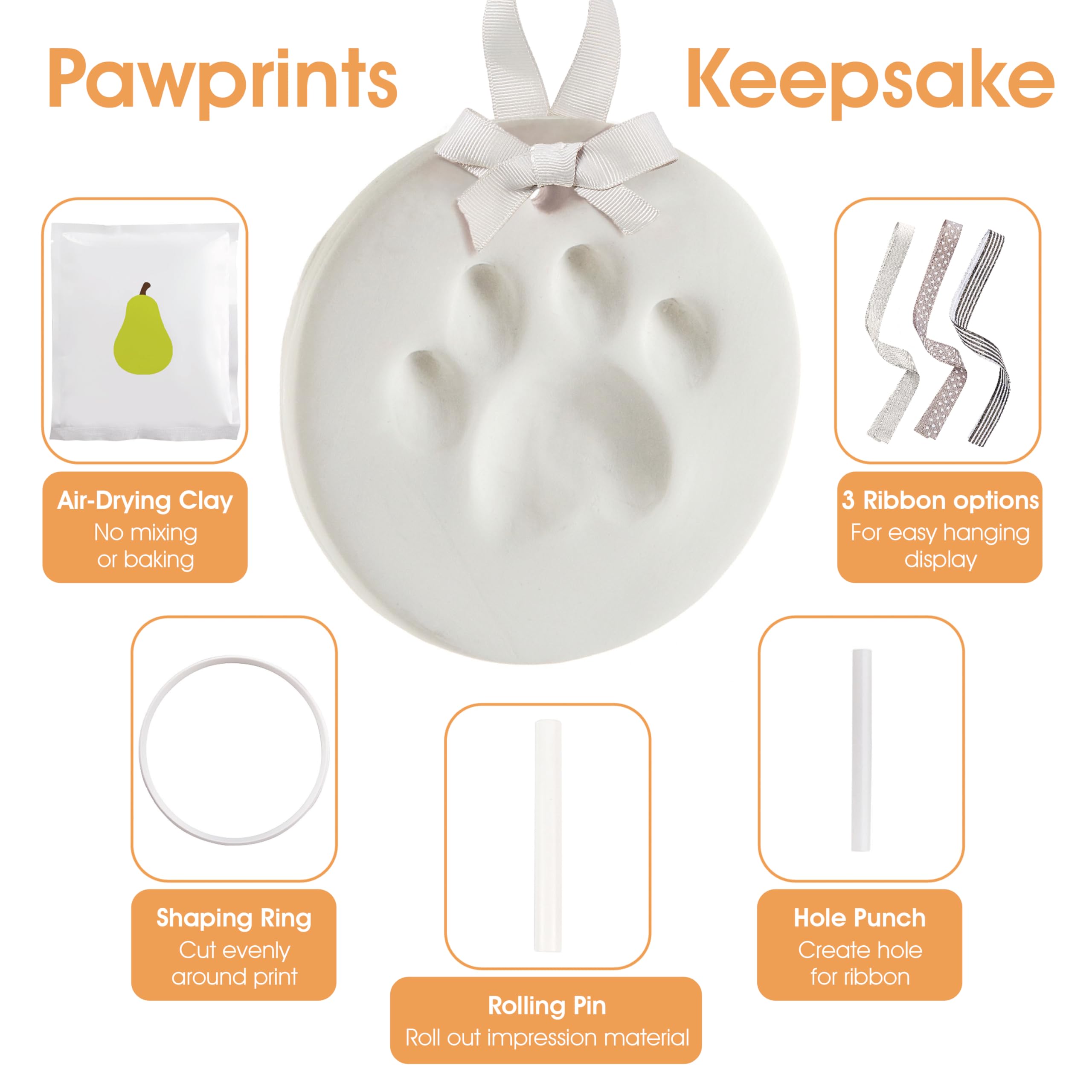 Pearhead rubans daccroche: trois styles pour personnaliser l'affichage.