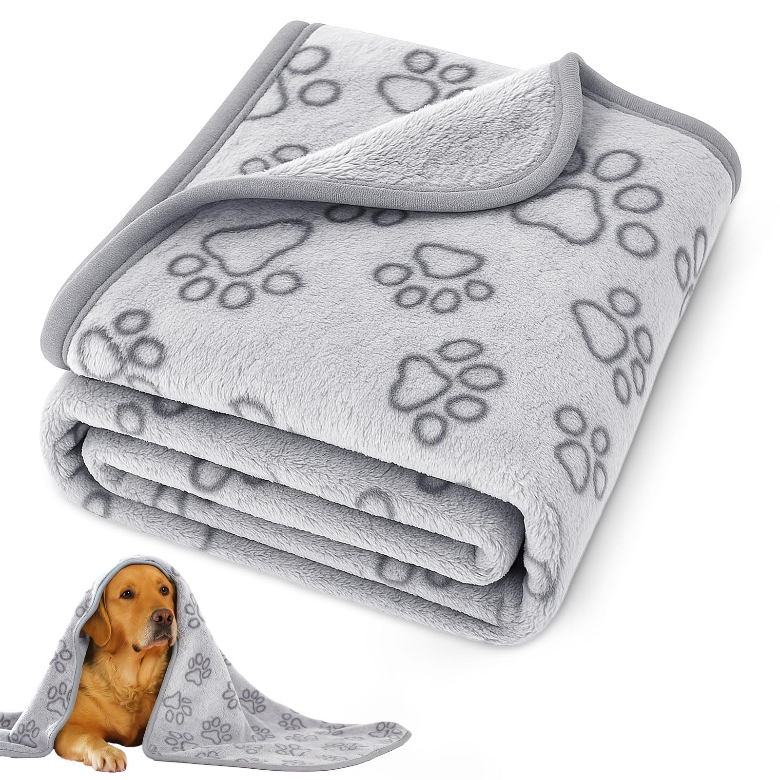 PEASUG couverture chien 41x30, idéale sur canapé et en voyage pour chiens et chats.