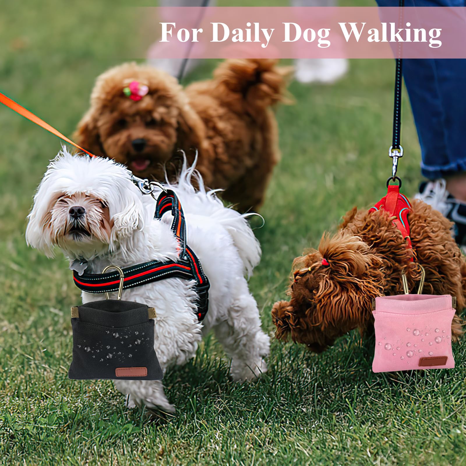 PEASUG pochette main-libres idéale pour promenades avec chien.