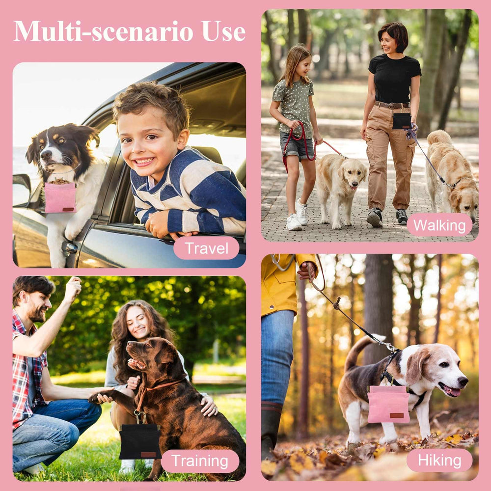 PEASUG pochette récompense chien en déplacement, pratique en extérieur.