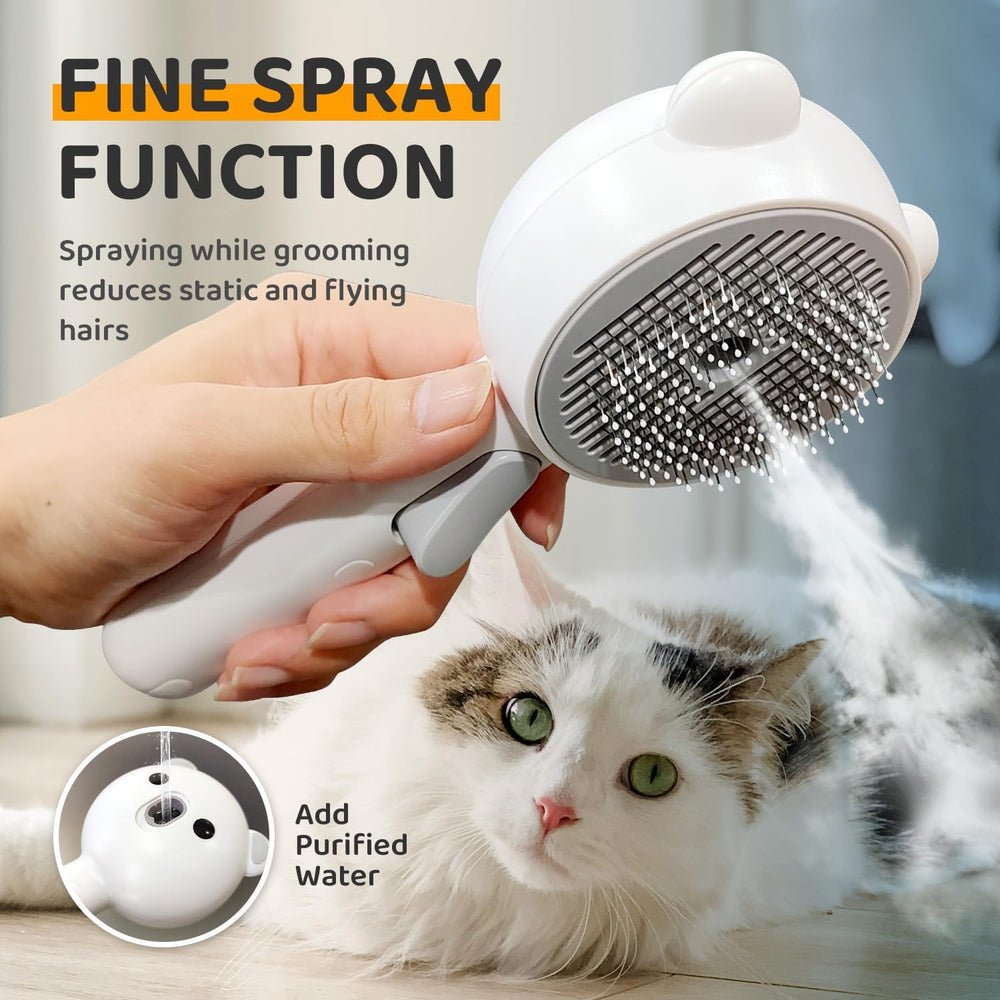 Pecait brosse-chat-design-mignon : outil léger et élégant pour le toilettage.