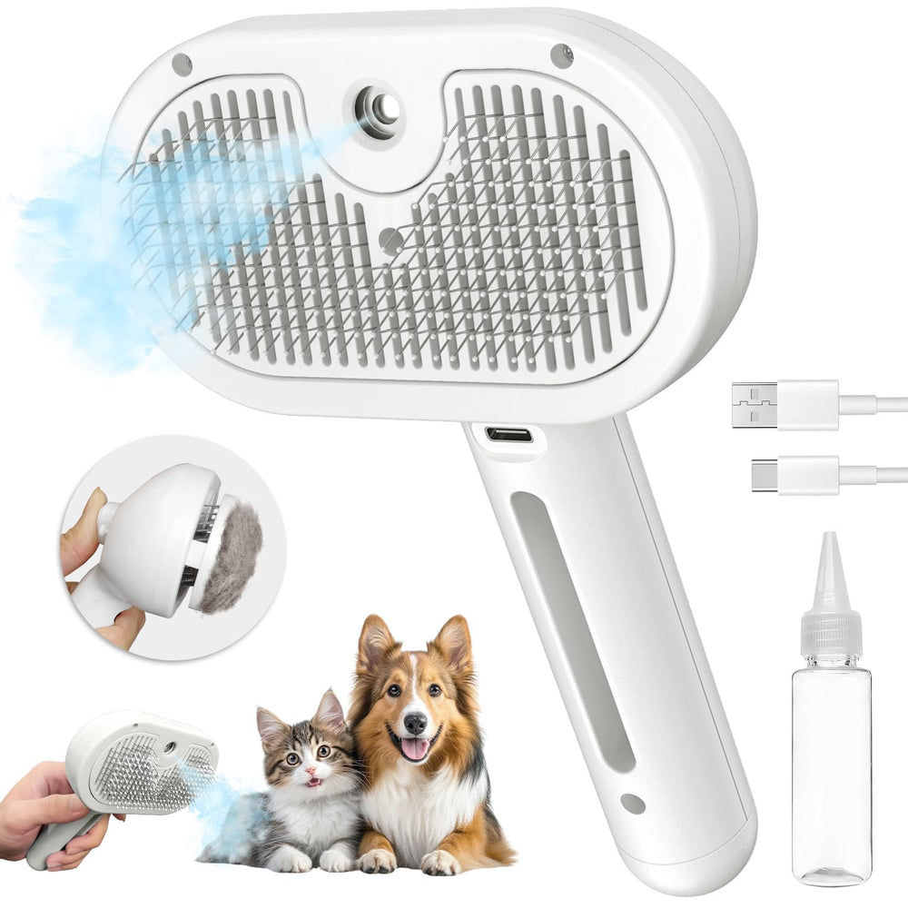 Pecait Brosse Vapeur Chat mue douce – pelage plus facile à démêler