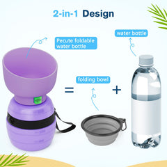 Pecute Design 2-en-1 montrant le bouchon pliable servant de bol.