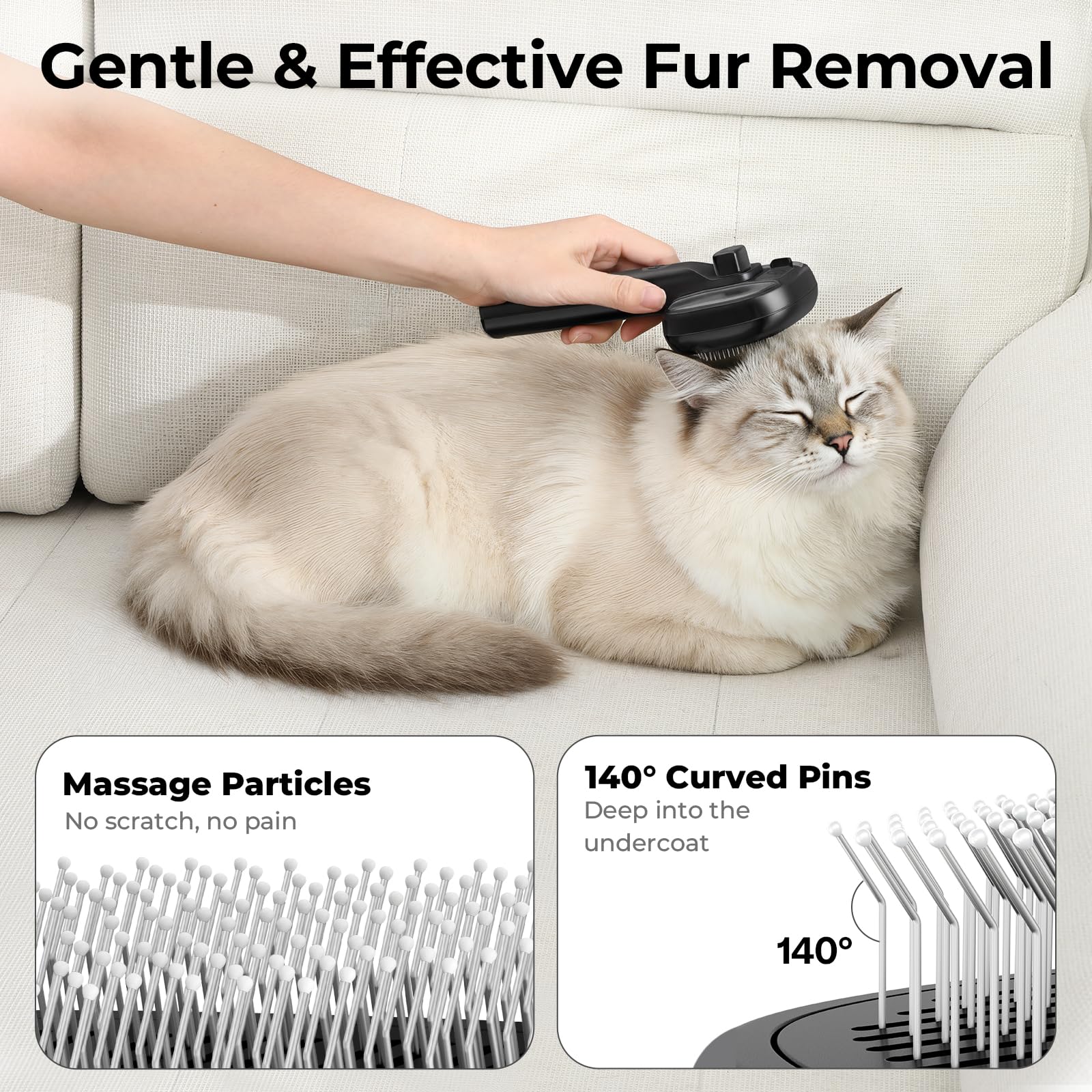 Pecute brosse vapeur chat autonomie longue et arrêt automatique