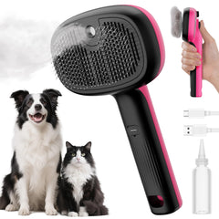 Pecute brosse vapeur chat, avant utilisation prête au brossage