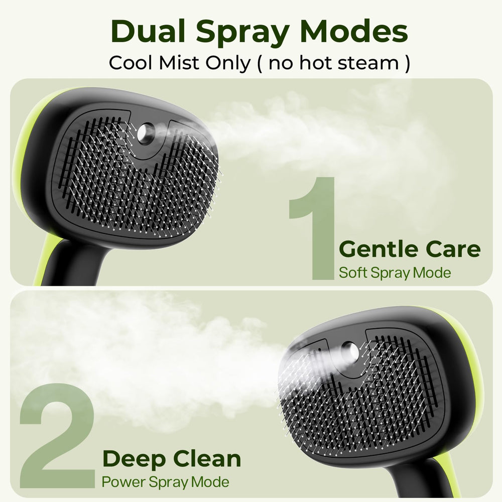 Brosse vapeur Pecute mode brume douce pour l’usage quotidien.