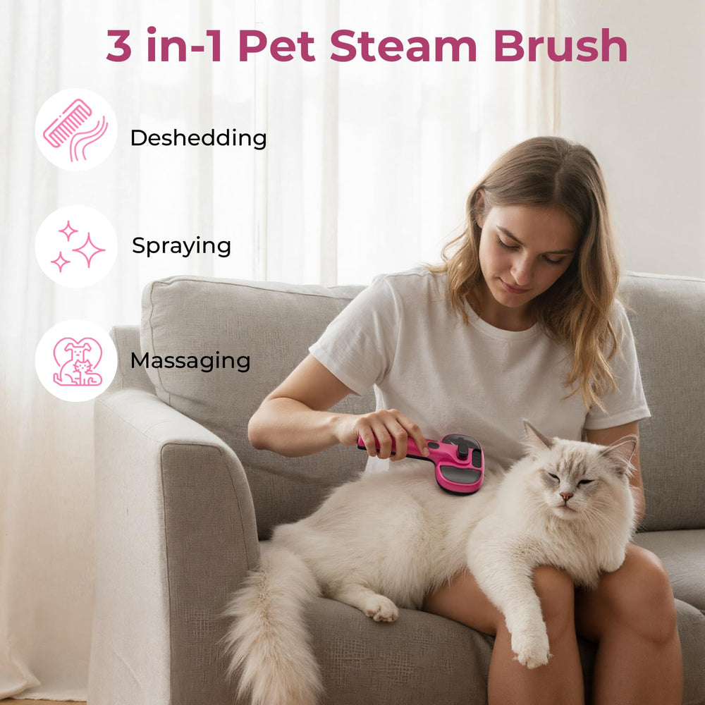 Pecute brosse vapeur chat, mode puissance pour nettoyage en profondeur