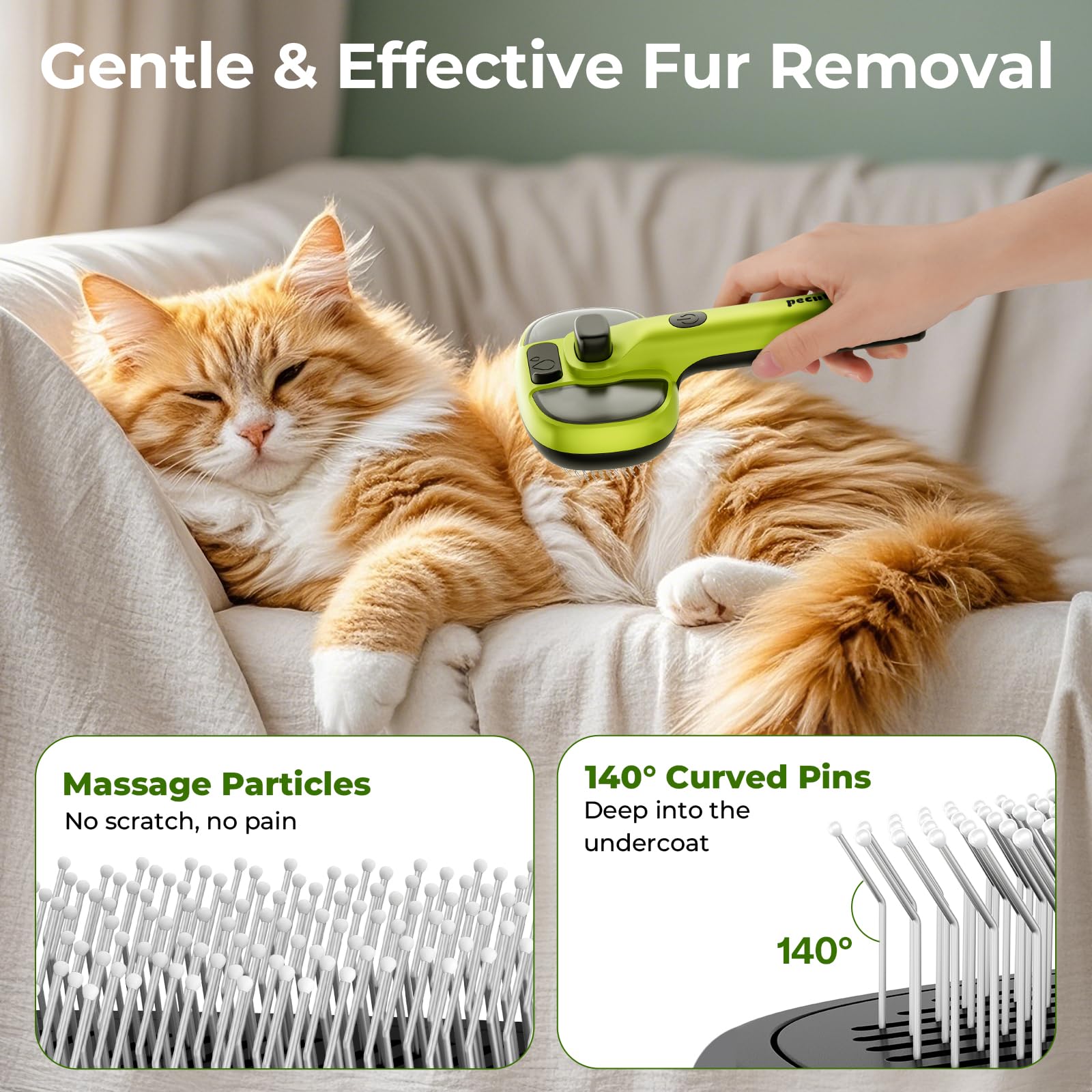 Indicateur clair Pecute surveillant le niveau d'eau sur la brosse vapeur.
