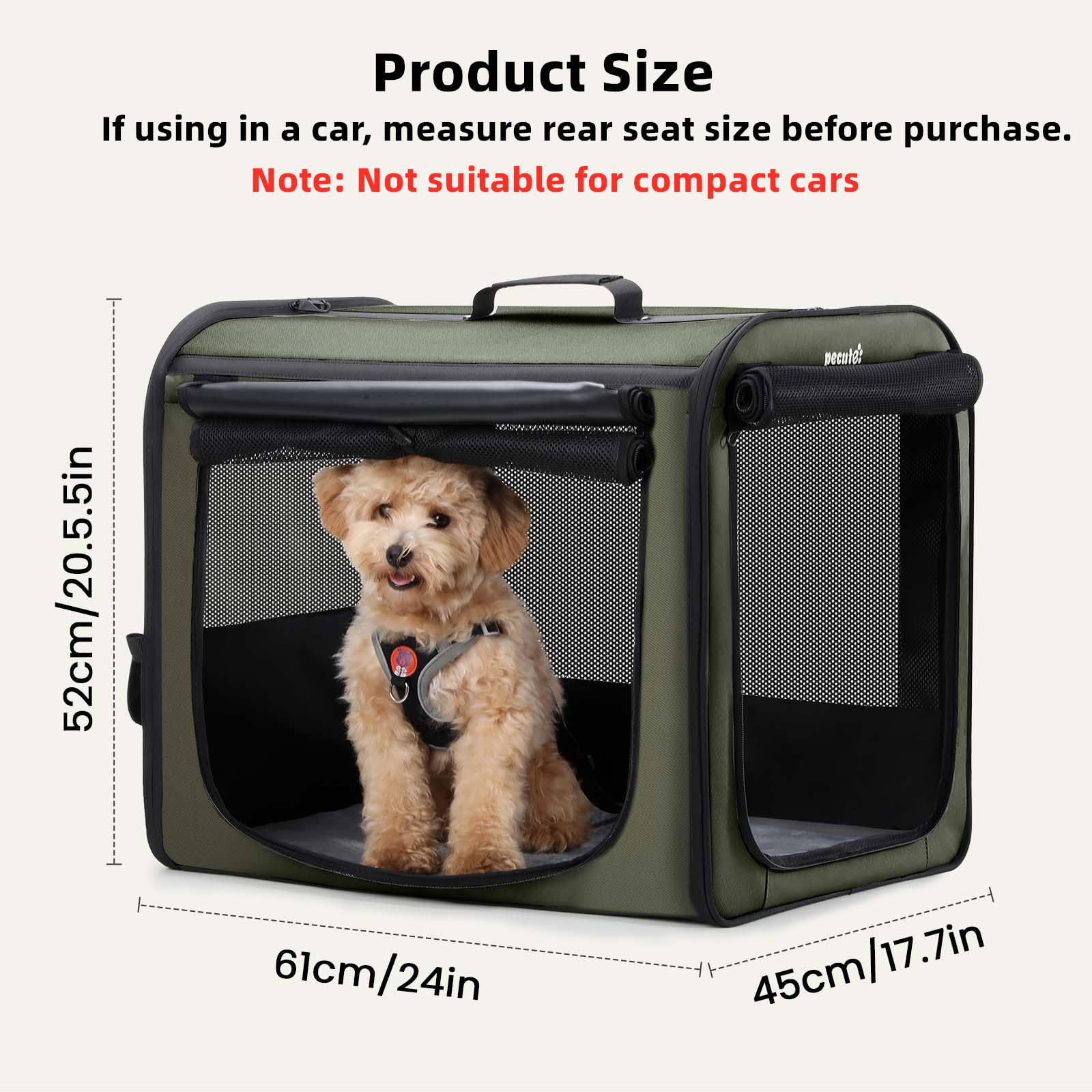 Pecute cage chien assemblage facile pour voyager sans souci.