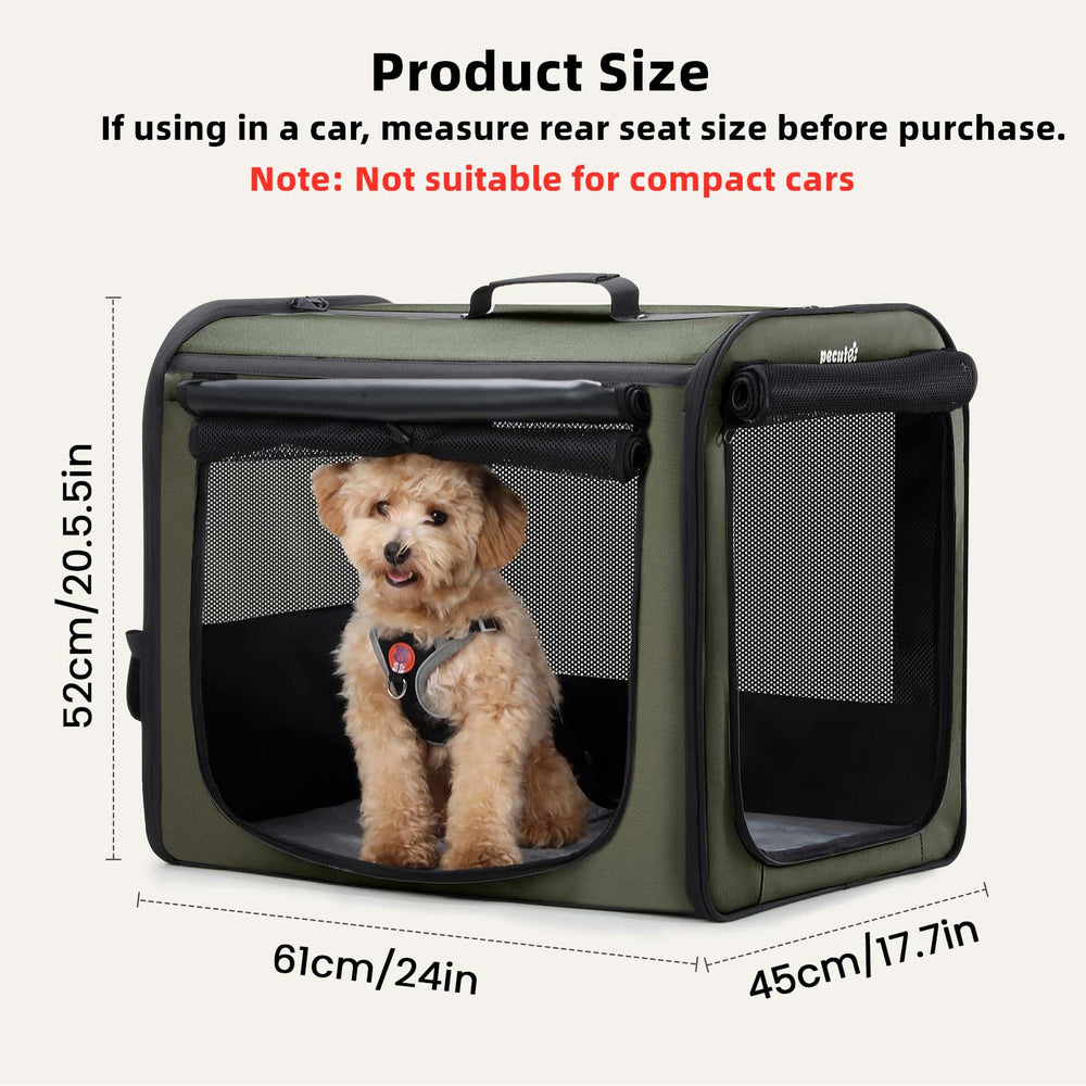 Pecute cage chien assemblage facile pour voyager sans souci.