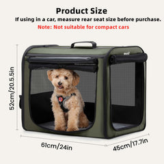 Pecute cage chien assemblage facile pour voyager sans souci.