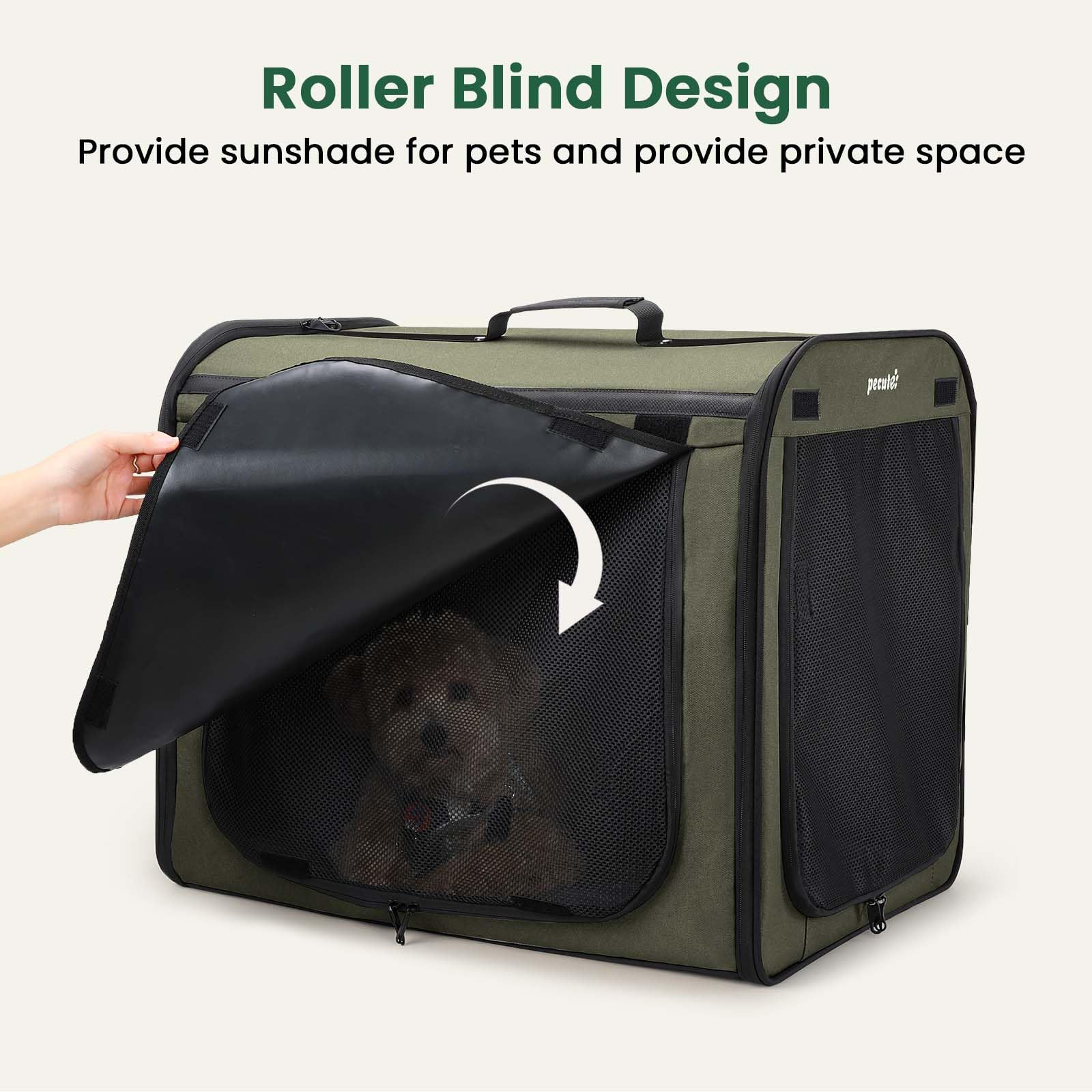 Pecute cage chien fond amovible lavable pour un entretien simple.