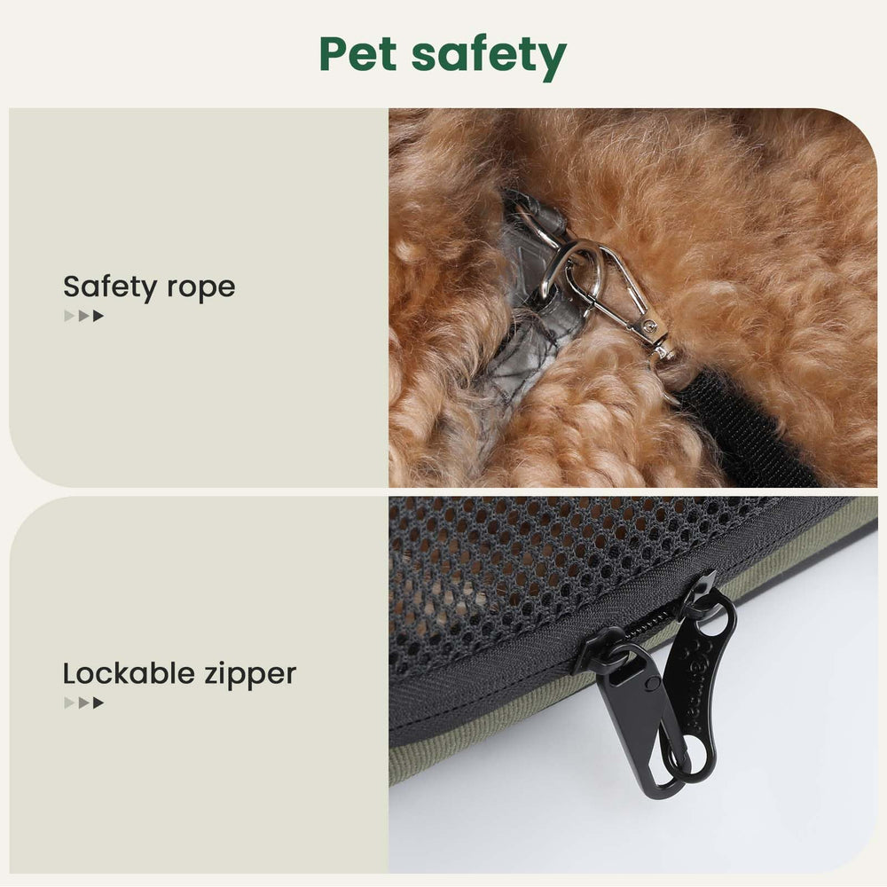 Pecute cage chien maillage nylon quatre faces assure ventilation.