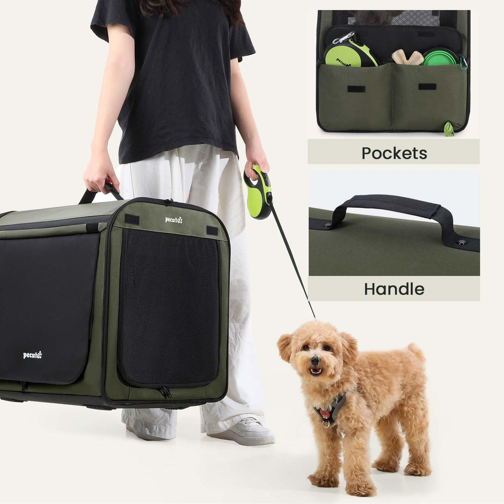 Pecute cage chien rideaux pour intimité et ombre.