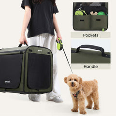 Pecute cage chien rideaux pour intimité et ombre.