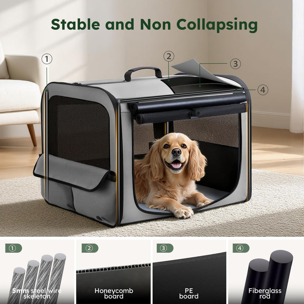 Pecute Carriere Chien Grand - coussin amovible et fond lavable pour entretien
