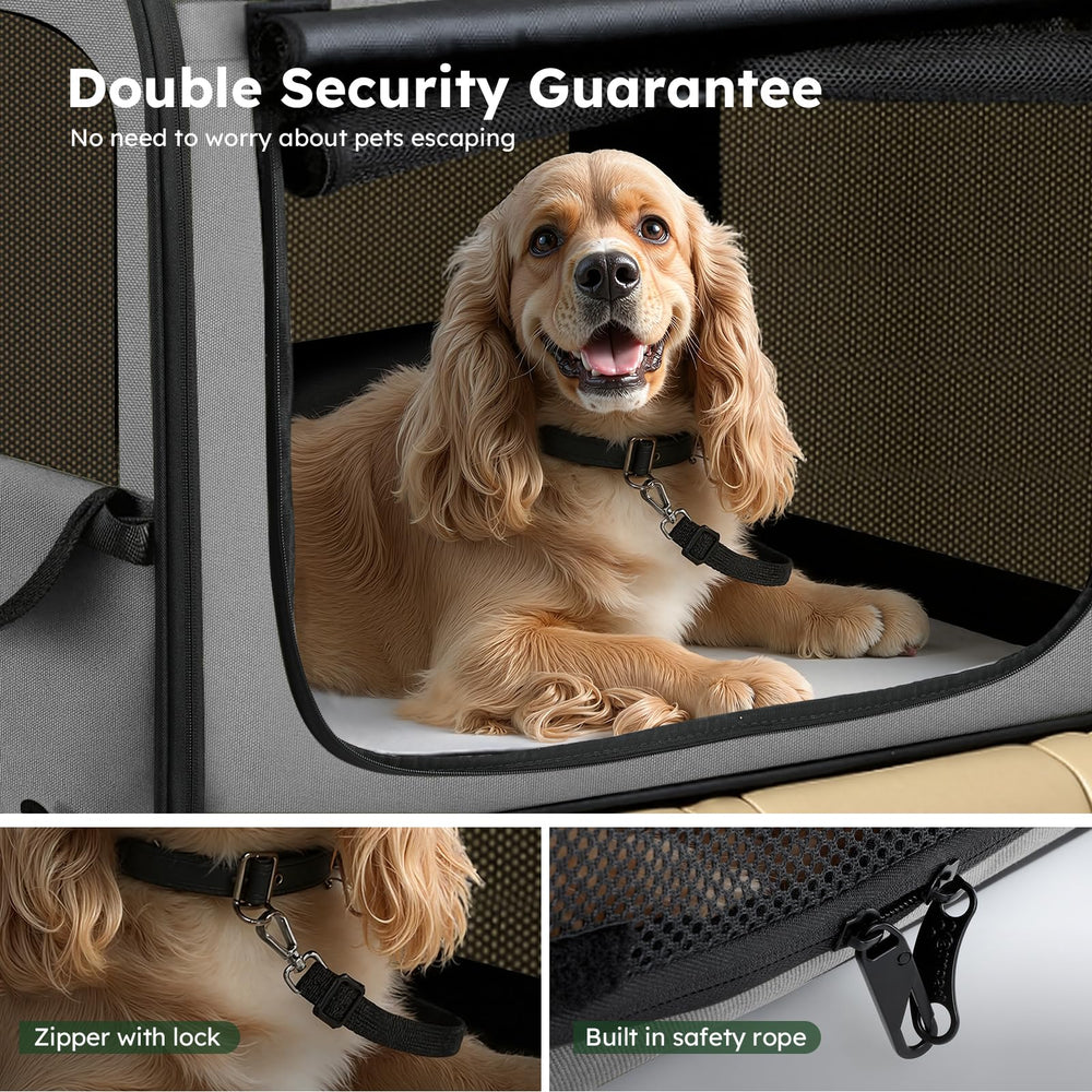 Pecute Carriere Chien Grand - fermetures zipees et ceintures de securite