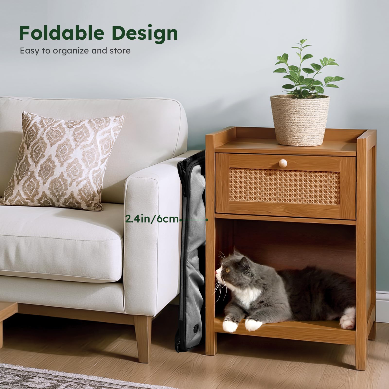 Pecute Carriere Chien Grand - fond et plancher faciles a nettoyer