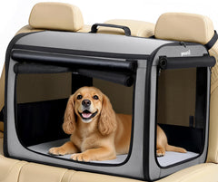 Pecute Carriere Chien Grand - vue exterieur, cadre robuste pour trajet en voiture