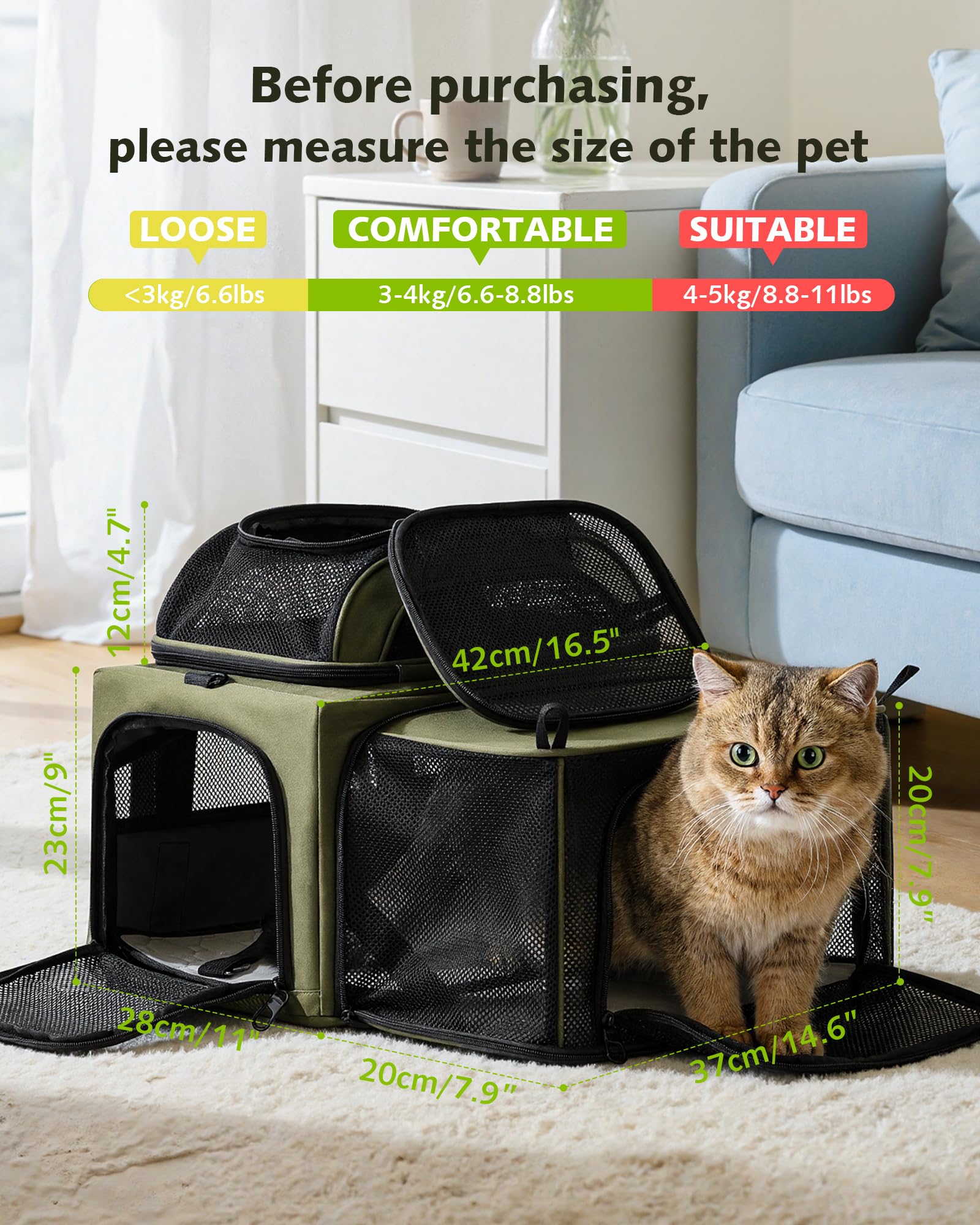 Pecute transporteur avec poignee et compatibilité bagage pour voyage.