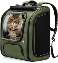 Pecute chat bulle sac-a-dos-transport: espace généreux et sécurité lors des déplacements.