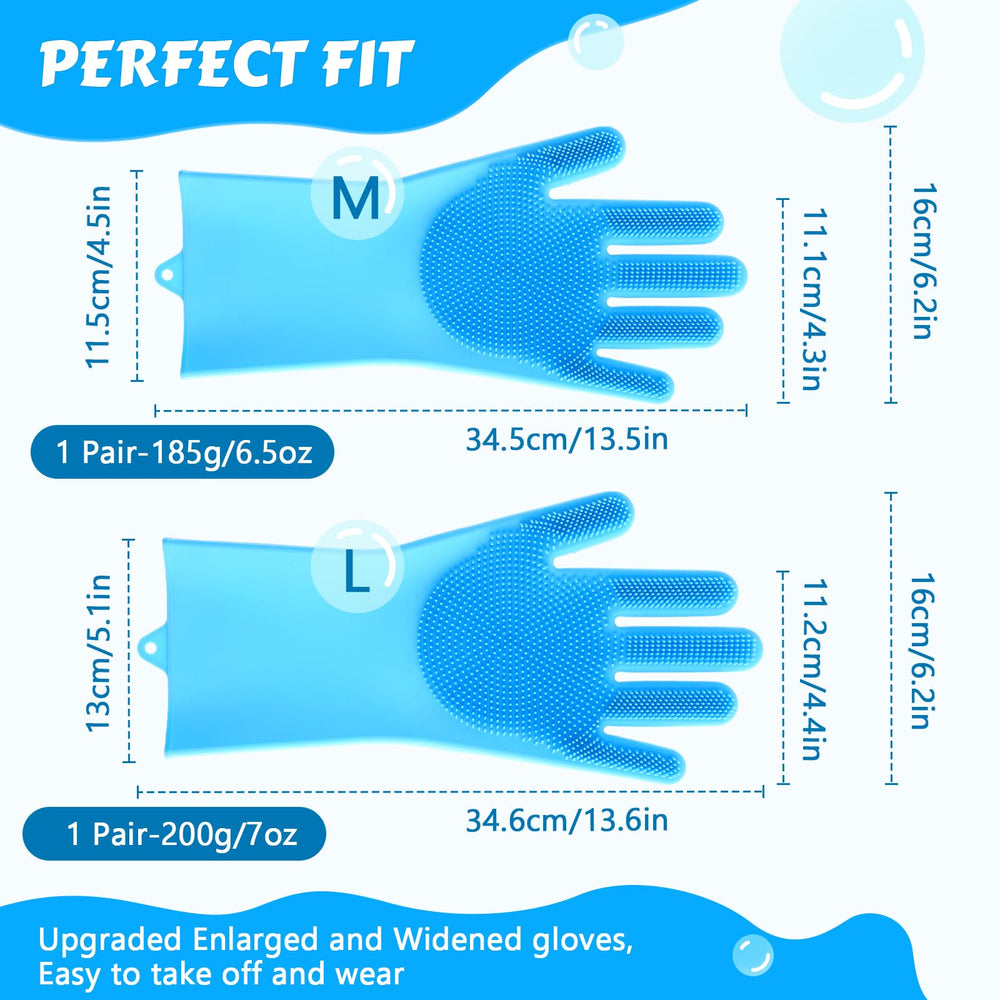 Gants Pecute pour bain de chat, silicone sûr et doux
