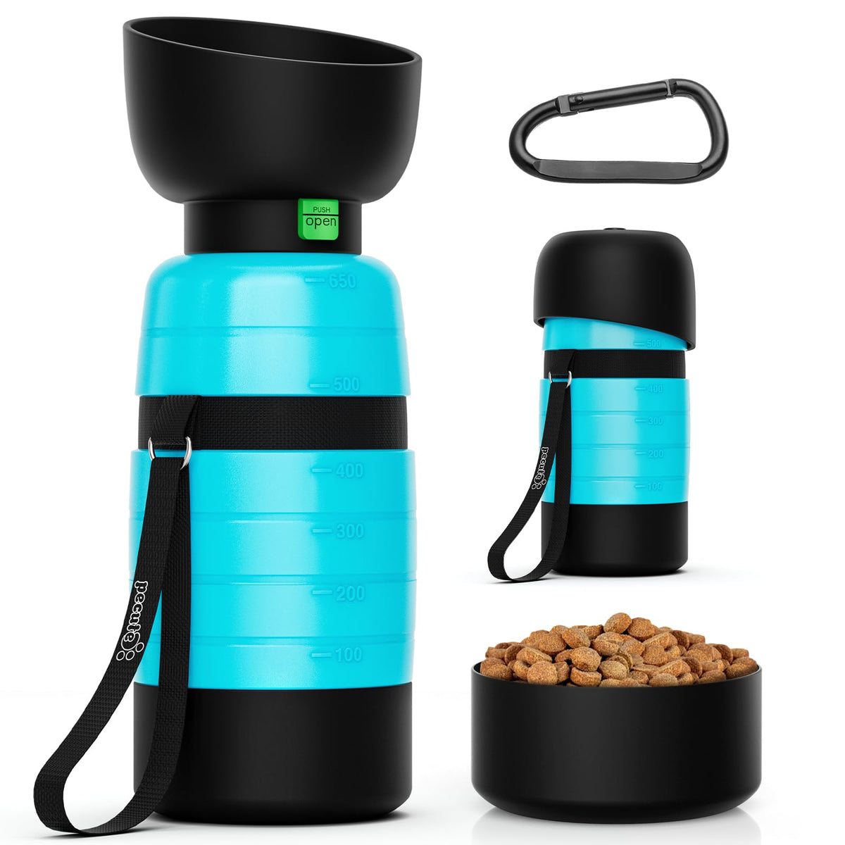 Gourde Pecute de 650 ml pour hydratation en plein air.