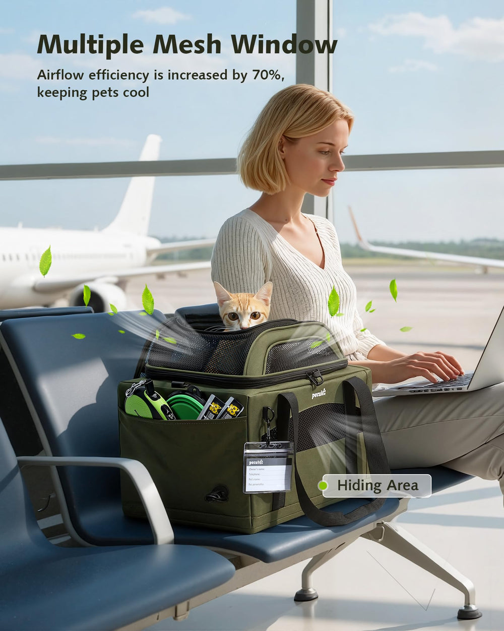 Pecute poche de rangement pour accessoire voyage.
