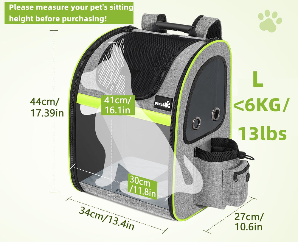 Pecute sac à dos animaux extension agrandissant l'espace et favorisant le repos.
