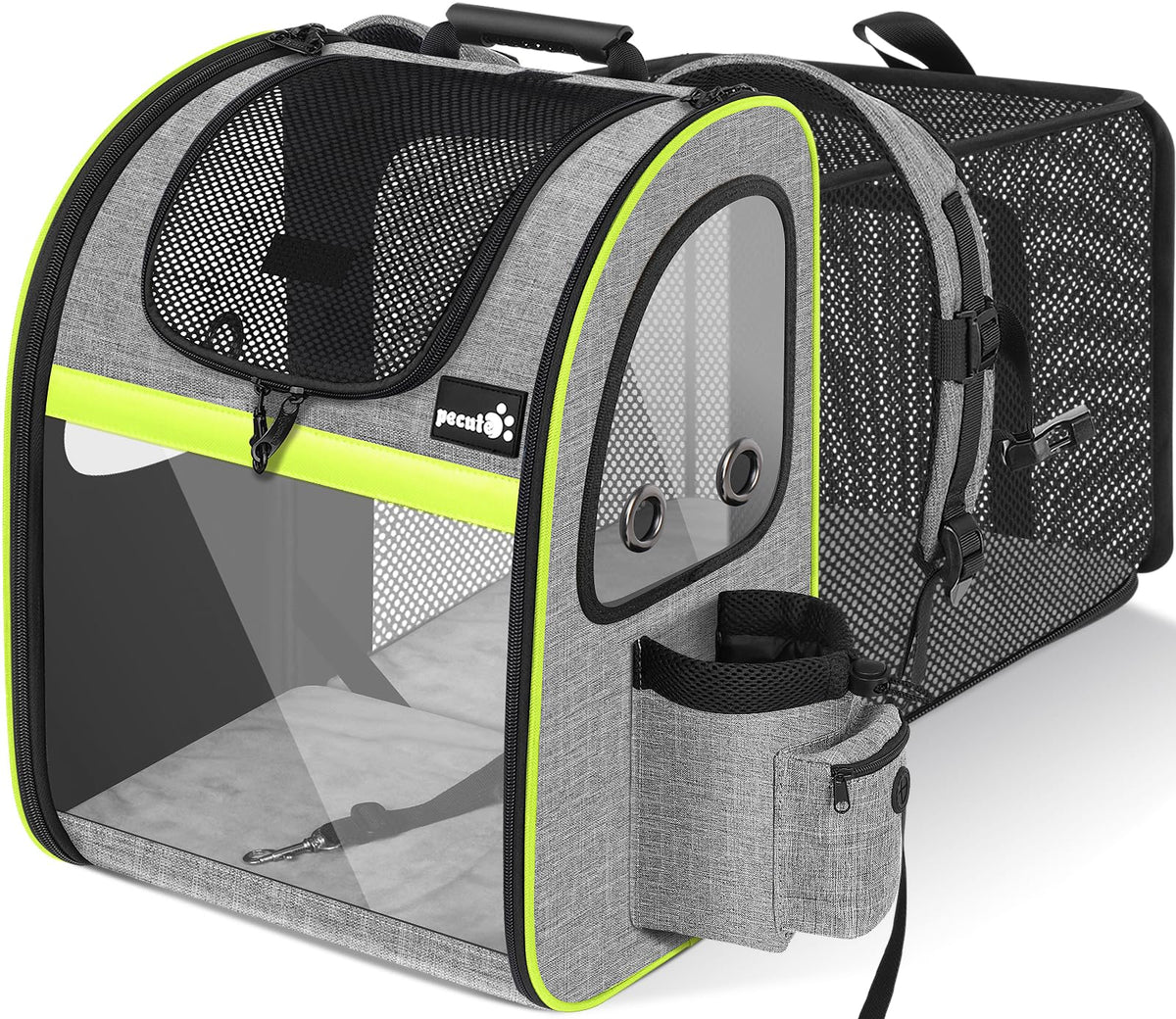 Pecute sac à dos pour animaux avec ventilation efficace et confort.