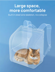 Pecute sac à dos chat avec maille latérale respirante assure une ventilation naturelle