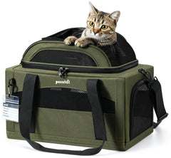 Pecute sac animaux portable approuve avion, se glisse sous le siege.