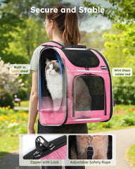 Pecute sac dos chat ergonomique pour épaules et dos plus confortables.